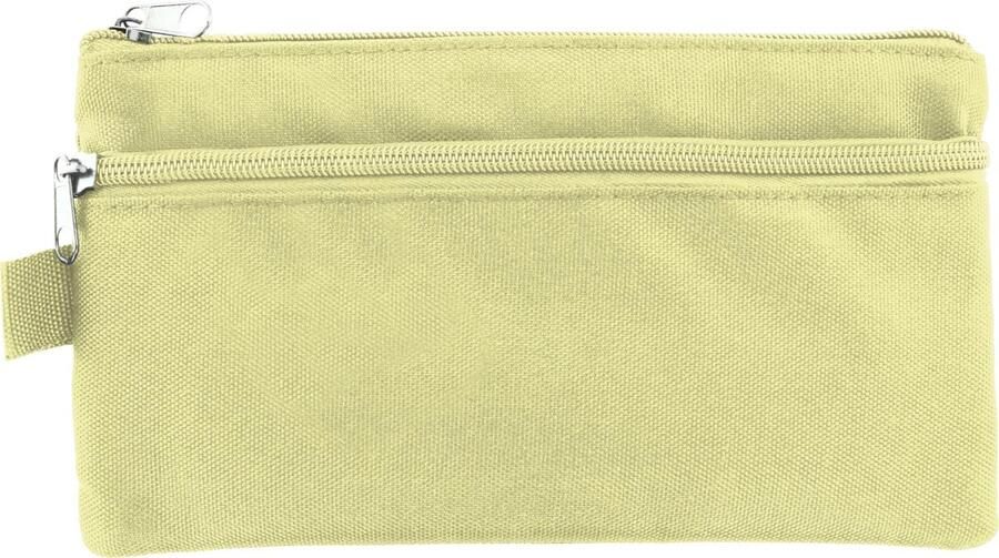 Kangaro pennenzak plat 21 x 11 cm pastel geel