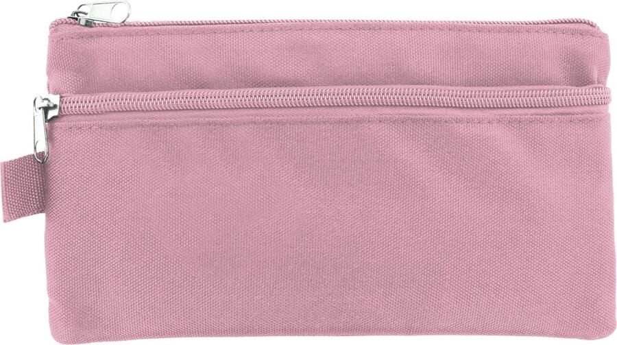 Kangaro pennenzak plat 21 x 11 cm pastel roze
