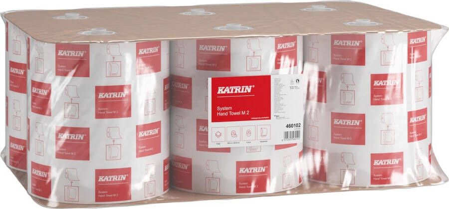 Katrin Handdoekrol systeemrol medium 2-laags 160m wit 460102