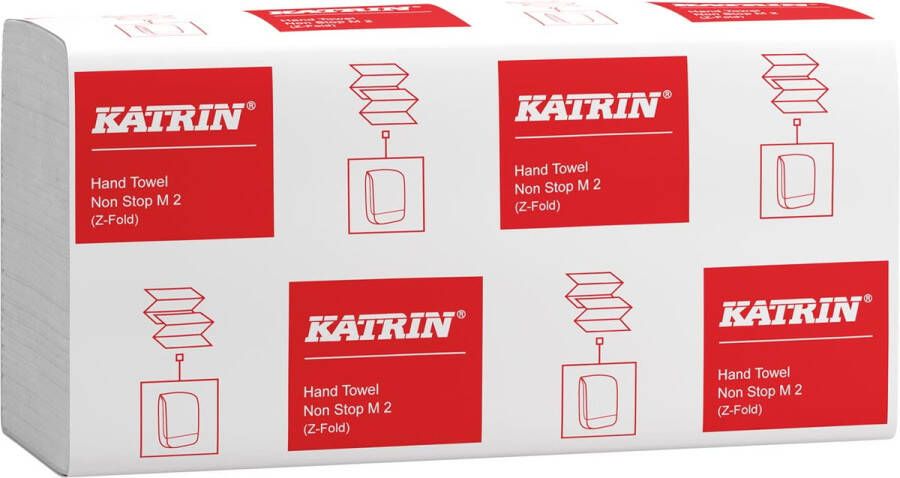 KATRIN papieren handdoeken 2-laags pak van 25 x 160 vel