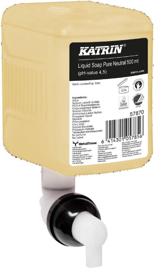 KATRIN vloeibare zeep 57870 Clean flacon van 500 ml