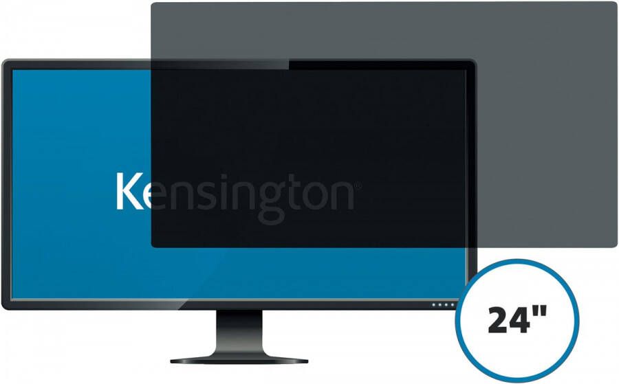Kensington privacy filter dubbelzijdig verwijderbaar voor schermen van 24 inch 16 10