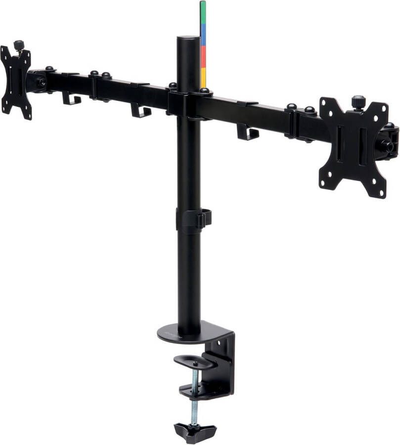 Kensington SmartFit Ergo monitorarm met uitschuifbare arm dubbel zwart