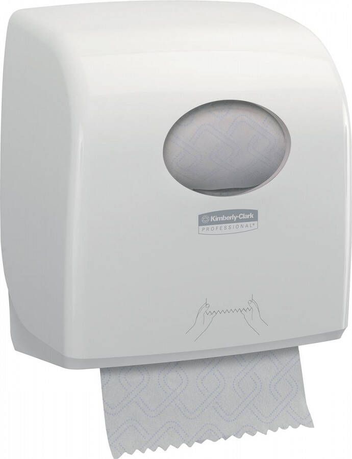 Kimberly Clark handdoekroldispenser Aquarius voor navullingen Slimrol kleur: wit