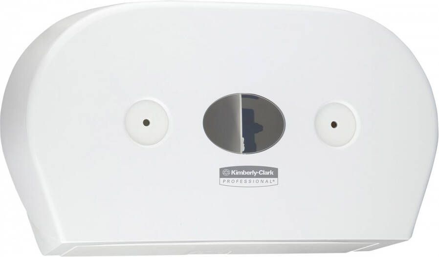 Kimberly Clark toiletpapierdispenser Scot control mini twin wit ft 46 4 x 13 3 x 27 4 cm