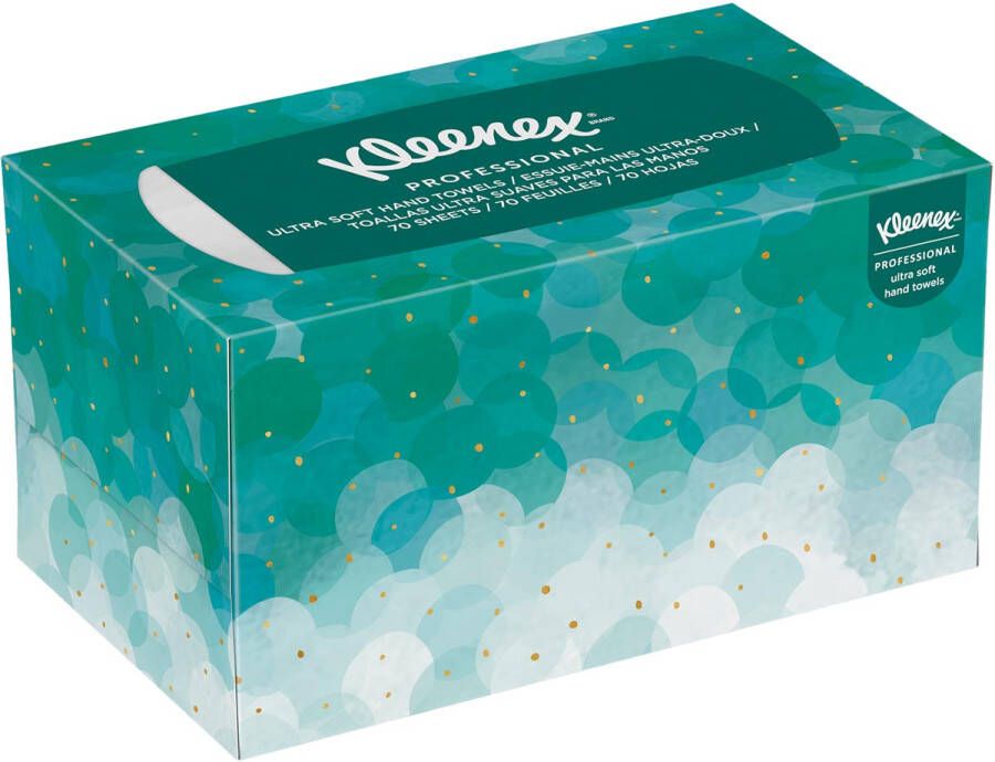 Kleenex papieren handdoeken Ultra Soft Pop-up intergevouwen 1-laags 70 vellen dispenserdoos