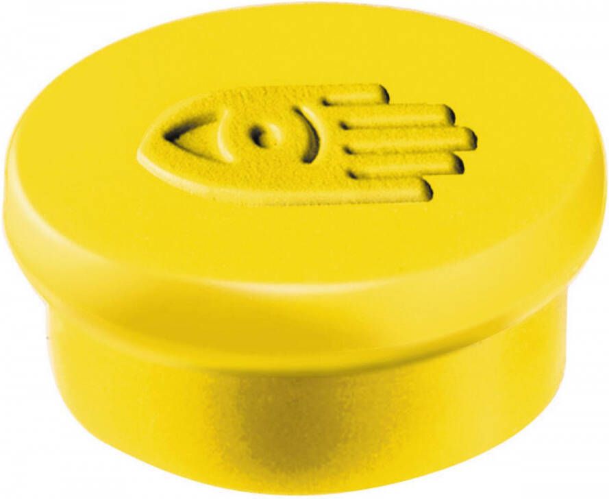 Legamaster magneet diameter 10 mm geel pak van 10 stuks