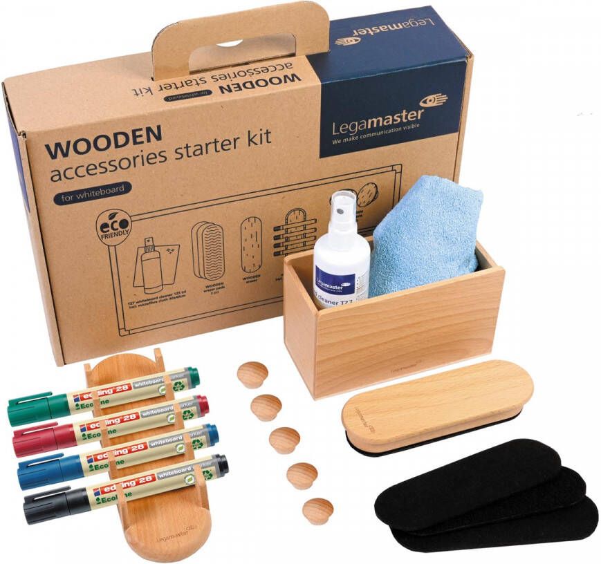Legamaster Whiteboard accessoire starter kit WOODEN