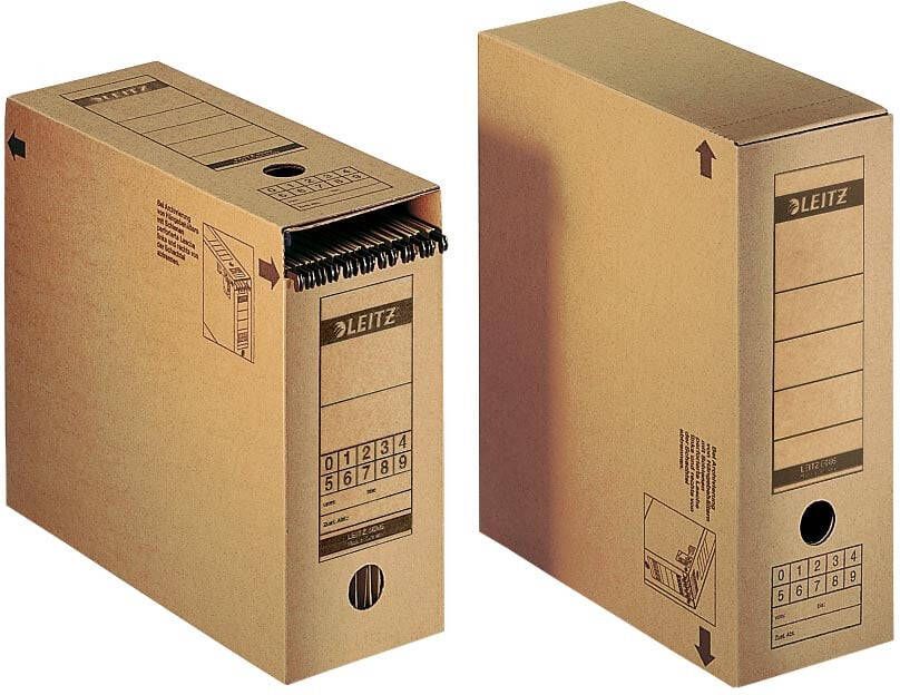 Leitz Archiefdoos met deksel Premium 120x275x325mm natuurbruin