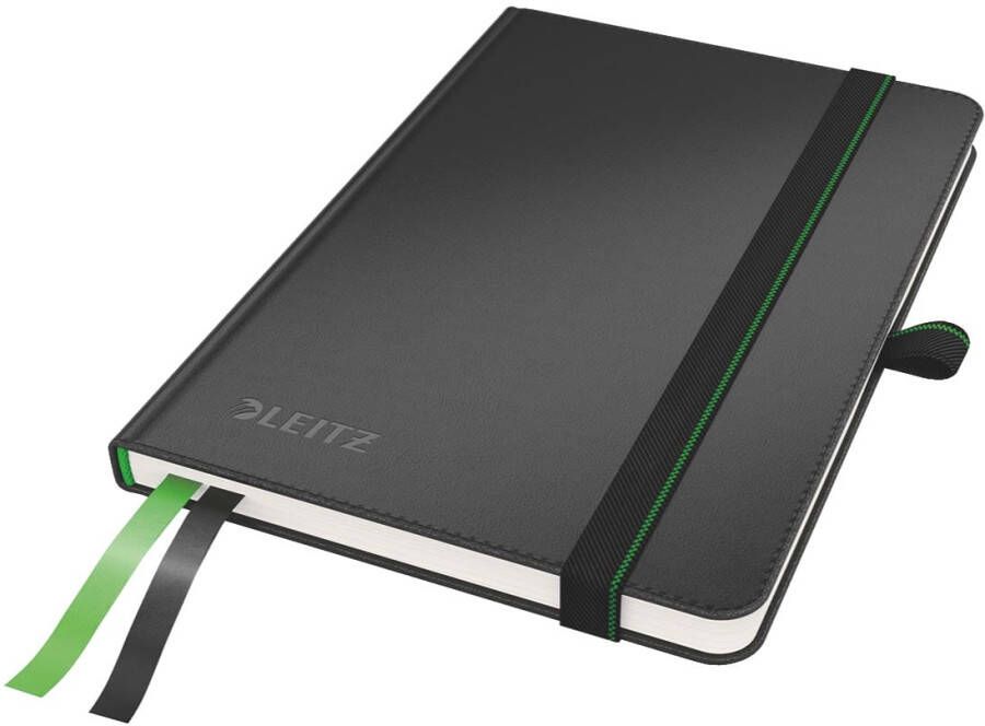 Leitz Complete notitieboek ft A6 harde kaft gelijnd zwart