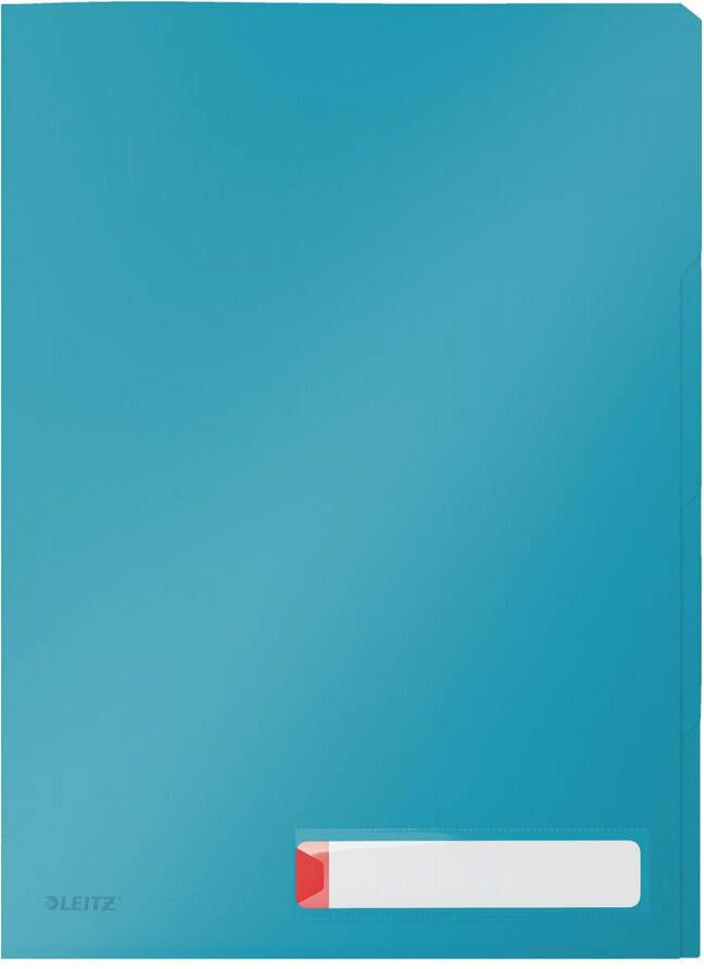 Leitz Cosy L-map met tabbladen 3 compartimenten ft A4 PP van 200 micron ondoorzichtig blauw