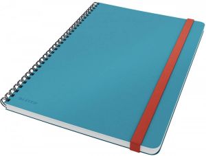 Leitz Cosy notitieboek met spiraalbinding voor ft B5 gelijnd blauw