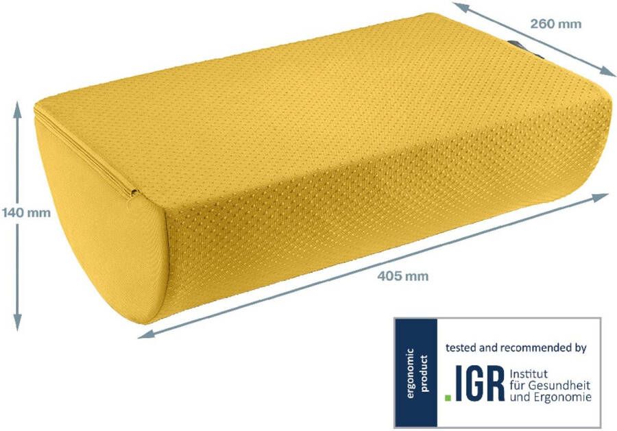 Leitz Ergo Cosy voetensteun geel