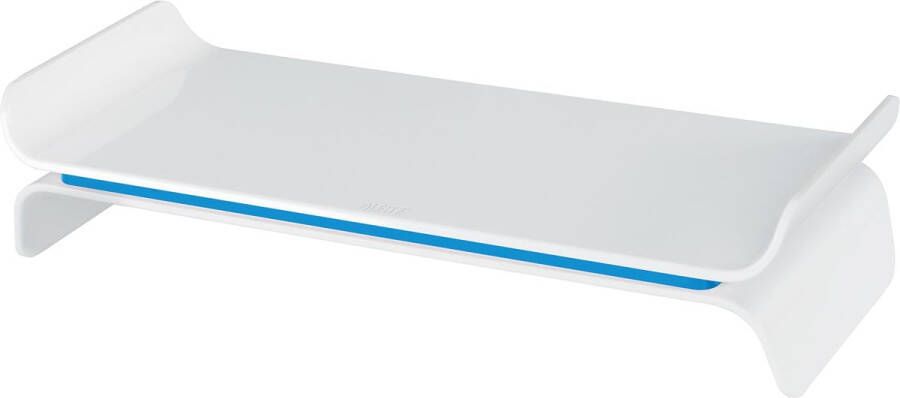 Leitz Ergo WOW verstelbare monitorstandaard wit-blauw