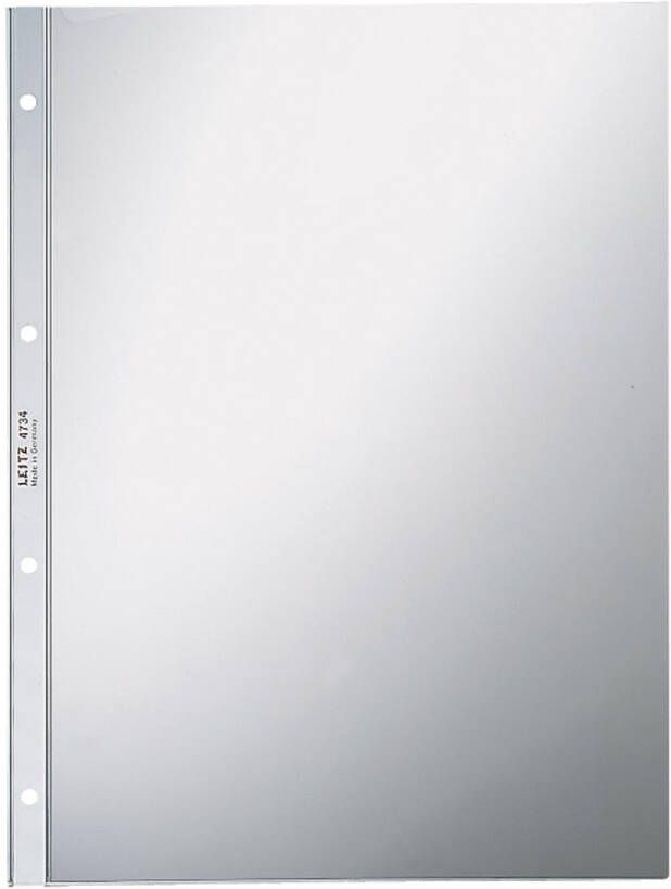 Leitz Showtas Premium standaard copy safe 0.09mm 4-gaats PVC A4 glashelder 100 stuks