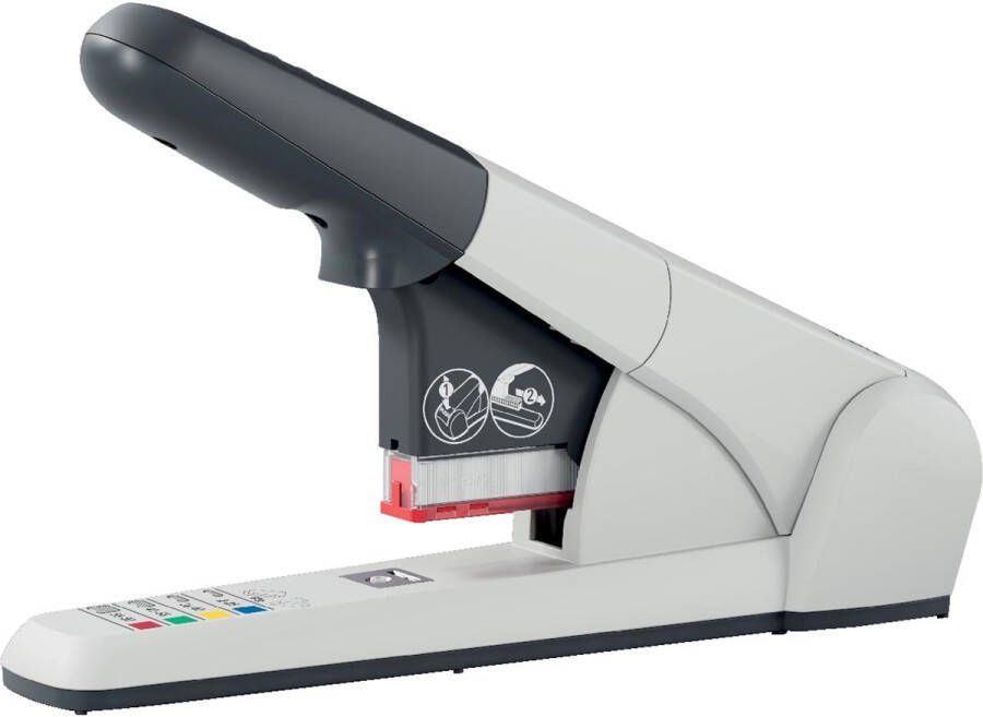 Leitz Heavy Duty nietmachine 5551 niet 80 vel voor K6 K8 K10 en K12 nietcassettes zilver