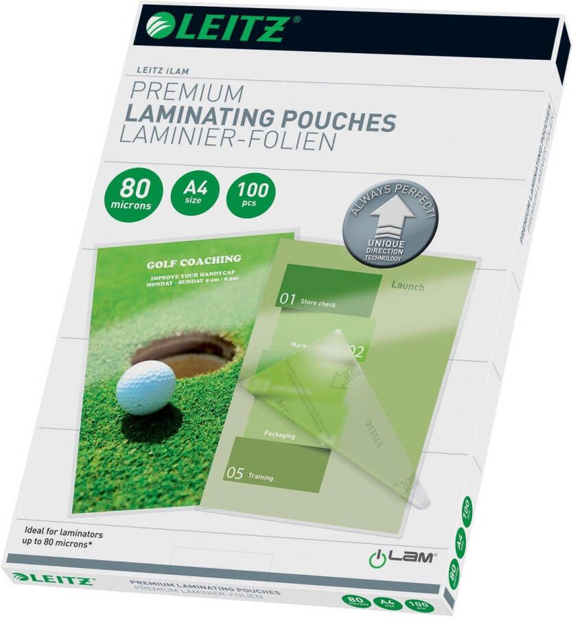 Leitz Ilam lamineerhoes ft A4 160 micron (2 x 80 micron) pak van 100 stuks