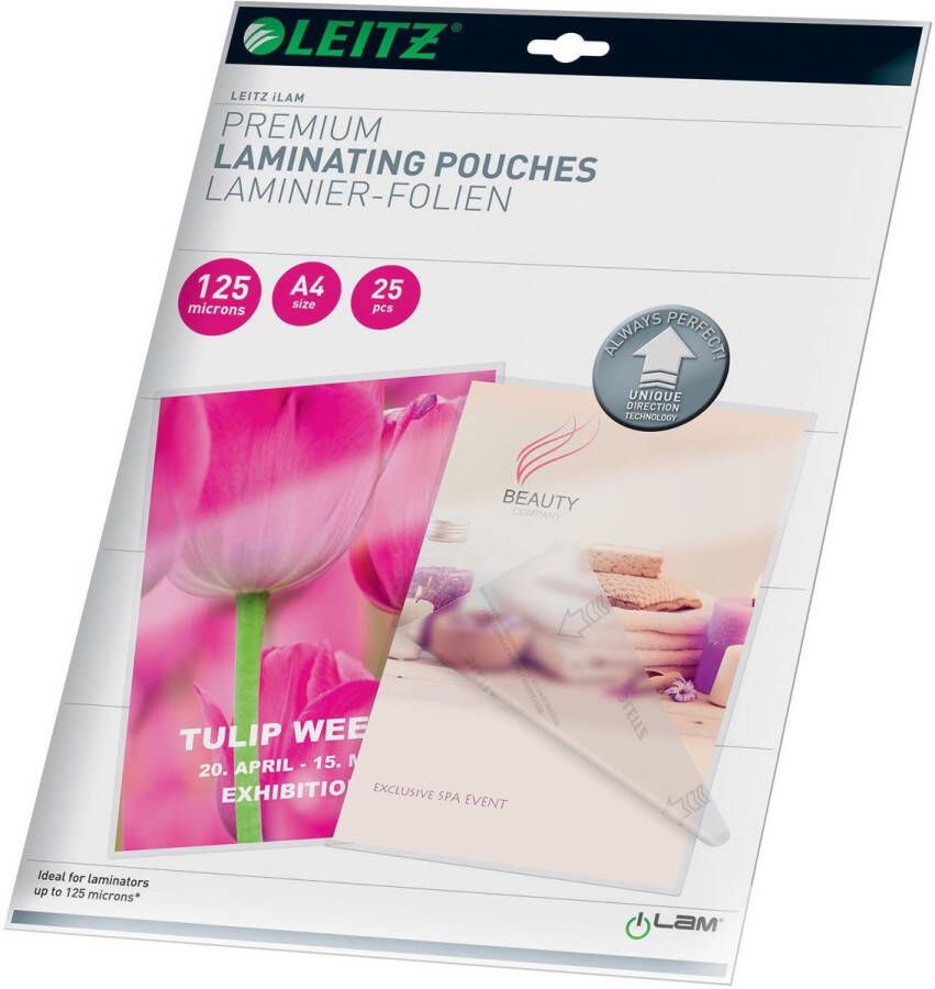 Leitz Ilam lamineerhoes ft A4 250 micron (2 x 125 micron) pak van 25 stuks