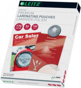 Leitz Ilam lamineerhoes ft A4 350 micron (2 x 175 micron) pak van 100 stuks
