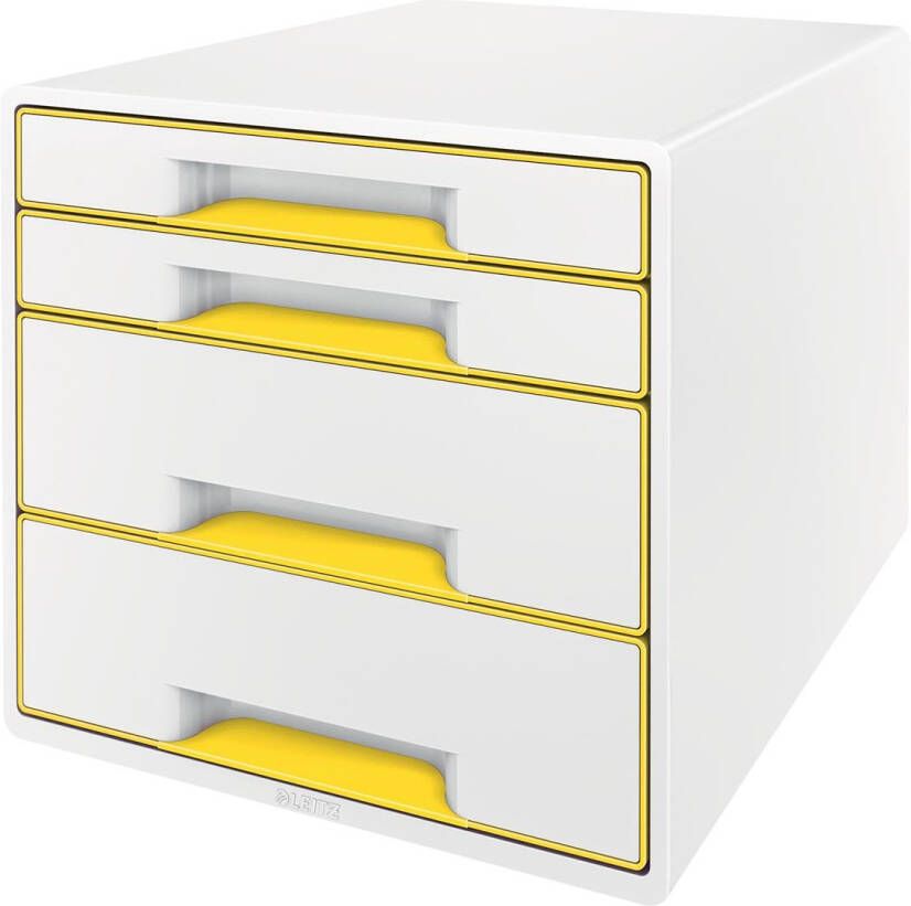 Leitz Ladenblok WOW CUBE 4 laden wit geel