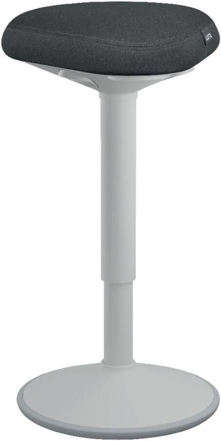 Leitz Ergo actieve Zit Sta kruk met comfortzitting lichtgrijs