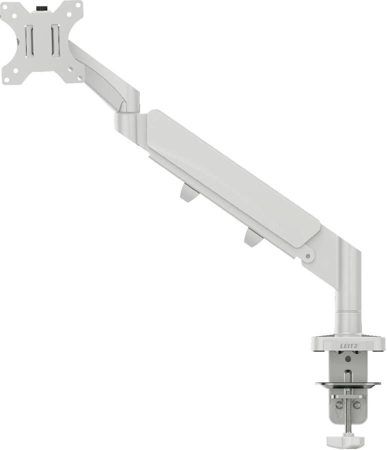 Leitz Ergo ruimtebesparende monitorarm enkel lichtgrijs