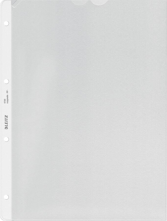 Leitz geperforeerde showtas Premium ft A4 PP copy safe transparant pak van 100 stuks