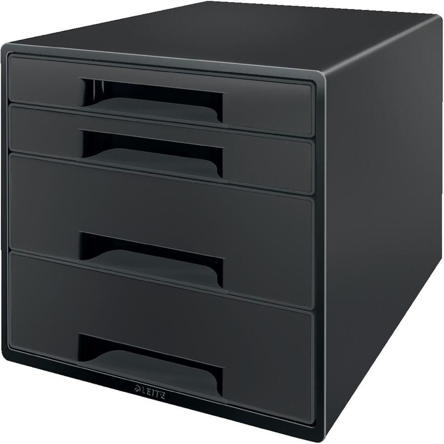 Leitz Recycle ladenblok 4 laden zwart