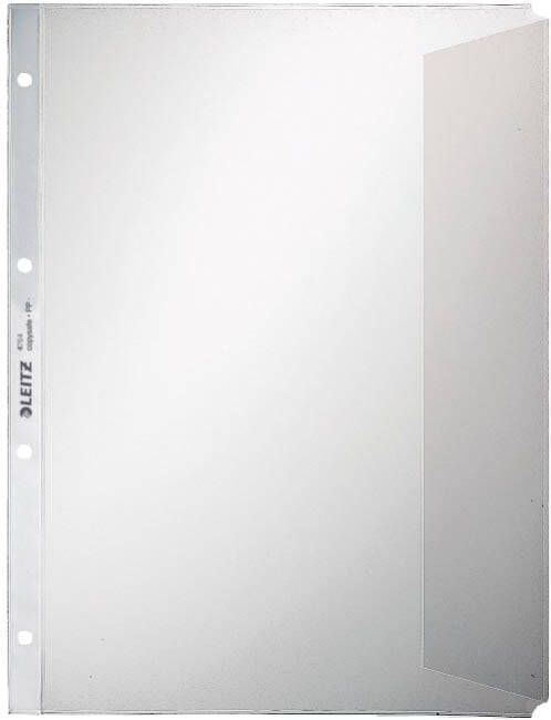 Leitz premium showtas met klep ft A4 PP folie 11-gaatsperforatie transparant pak van 50