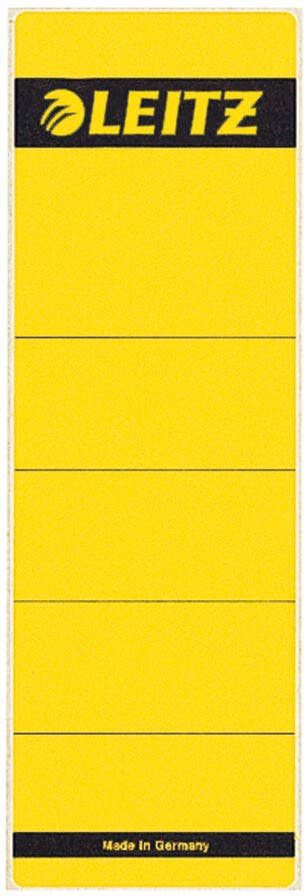 Leitz Rugetiket breed kort 62x192mm zelfklevend geel