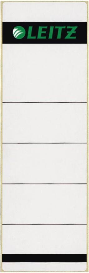 Leitz rugetiketten zelfklevend ft 6 1 x 19 1 cm pak van 10 stuks grijs