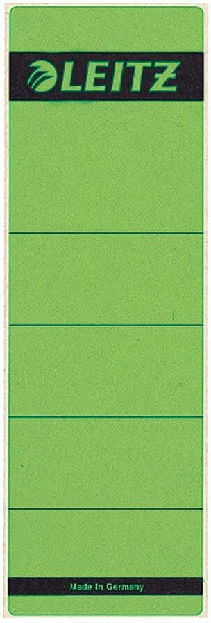 Leitz rugetiketten zelfklevend ft 6 1 x 19 1 cm pak van 10 stuks groen