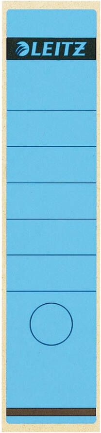 Leitz rugetiketten zelfklevend ft 6 1 x 28 5 cm pak van 10 stuks blauw