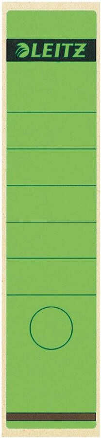 Leitz rugetiketten zelfklevend ft 6 1 x 28 5 cm pak van 10 stuks groen