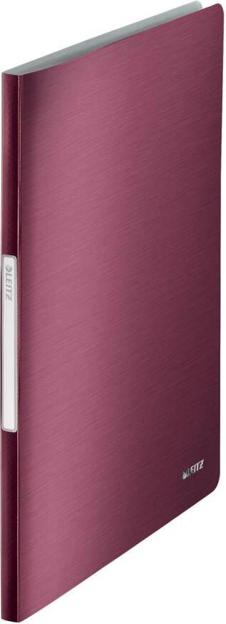 Leitz showalbum Style A4 uit PP 40 tassen granaatrood