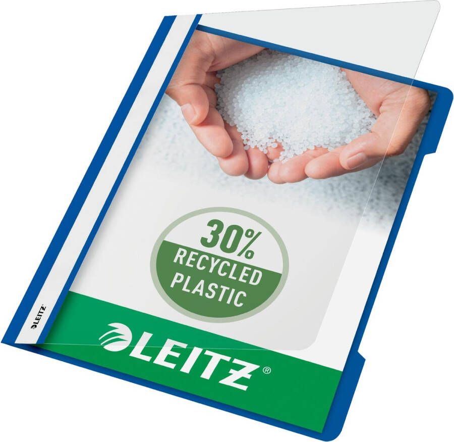 Leitz Snelhechter Standaard A4 gerecycled PP blauw