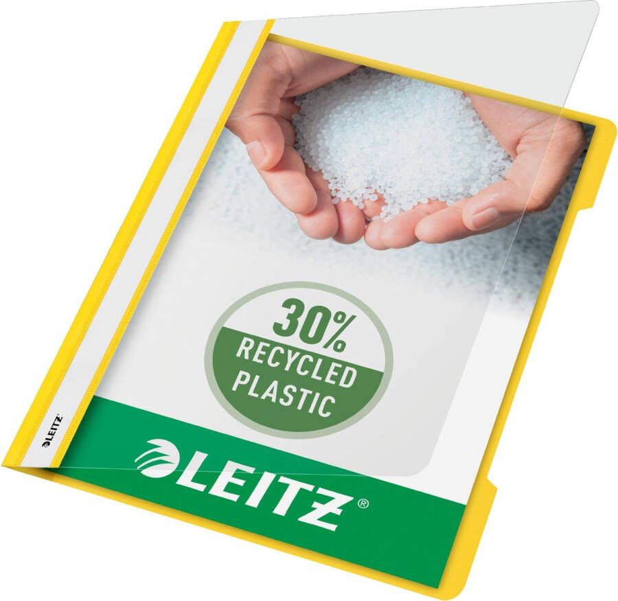 Leitz Snelhechter Standaard A4 gerecycled PP geel
