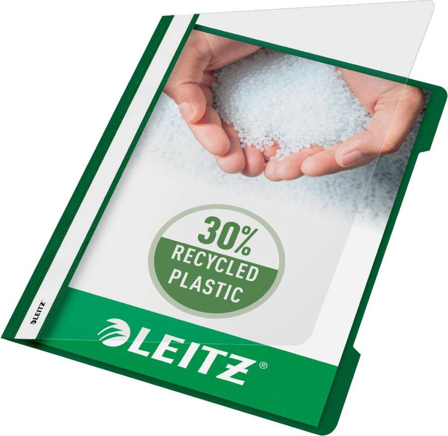 Leitz Snelhechter Standaard A4 gerecycled PP groen