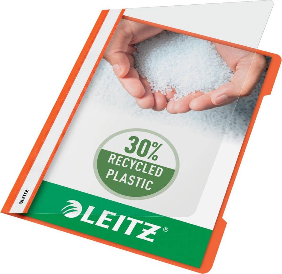 Leitz Snelhechter Standaard A4 gerecycled PP oranje