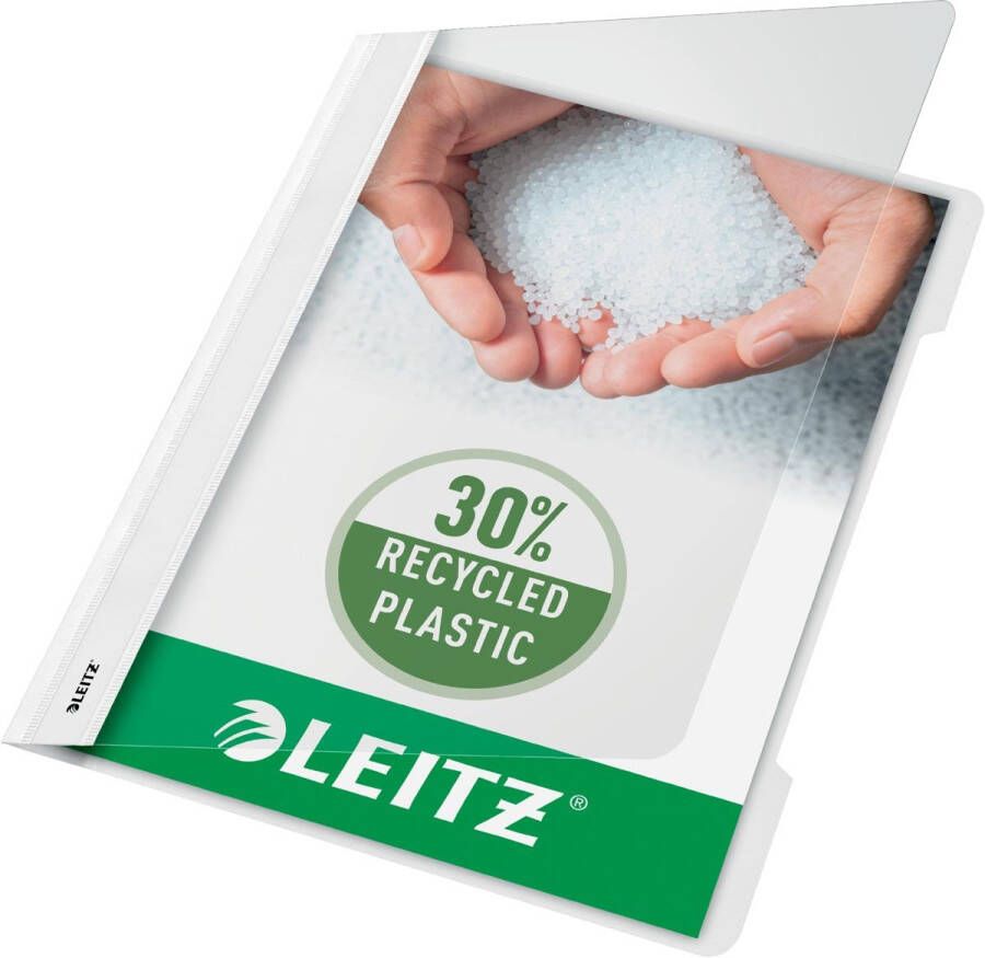 Leitz Snelhechter Standaard A4 gerecycled PP wit