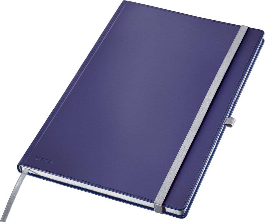 Leitz Style notitieboek ft A4 harde kaft gelijnd blauw