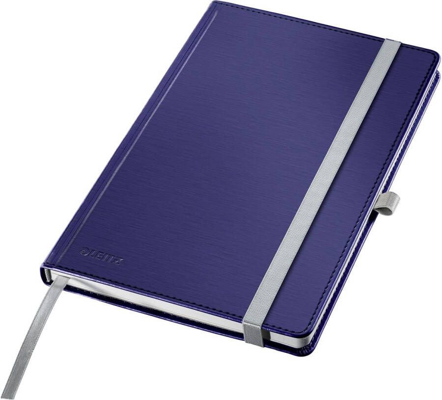 Leitz Notitieboek Style A5 lijn 160 pagina's 100gr blauw