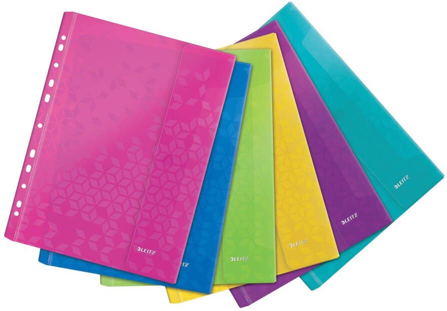 Leitz WOW geperforeerde showtas A4 uit PP geassorteerde kleuren