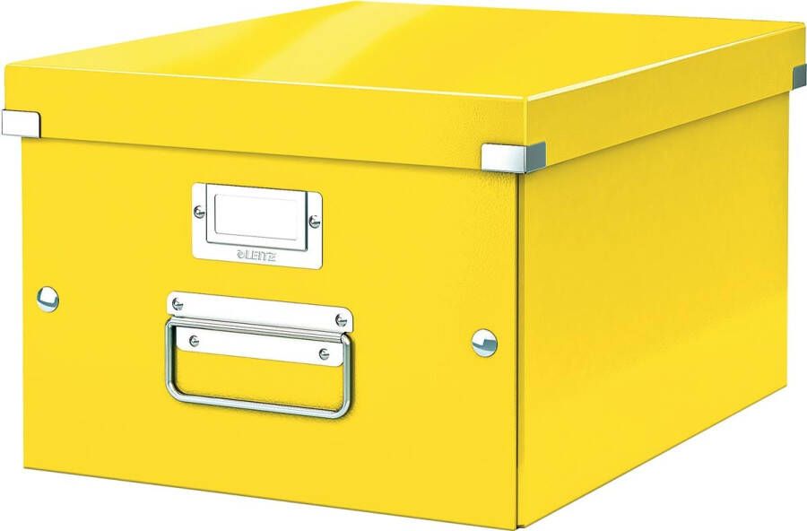 Leitz Opbergdoos Click & Store WOW middel gerecycled karton 281x200x370mm geel