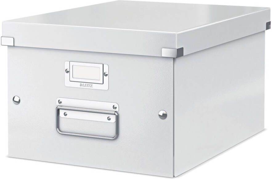 Leitz Opbergdoos Click & Store WOW middel gerecycled karton 281x200x370mm wit