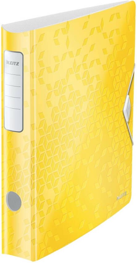 Leitz WOW ordner Active rug van 6 5 cm geel