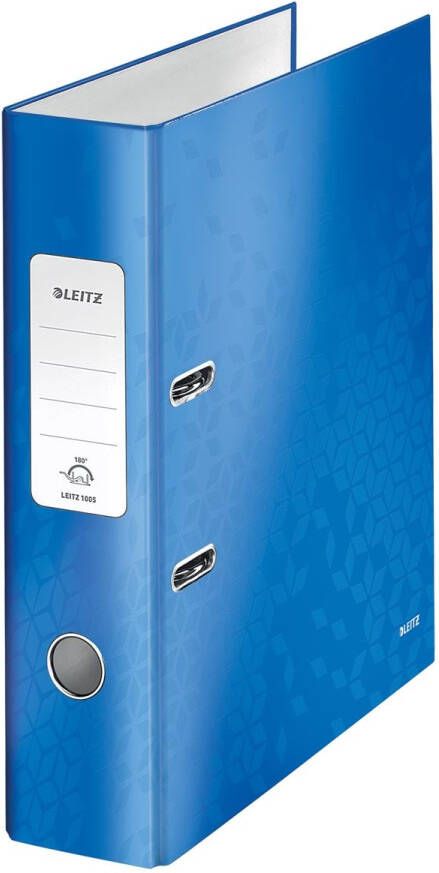 Leitz Ordner Wow 180° gelamineerd 80mm A4 blauw