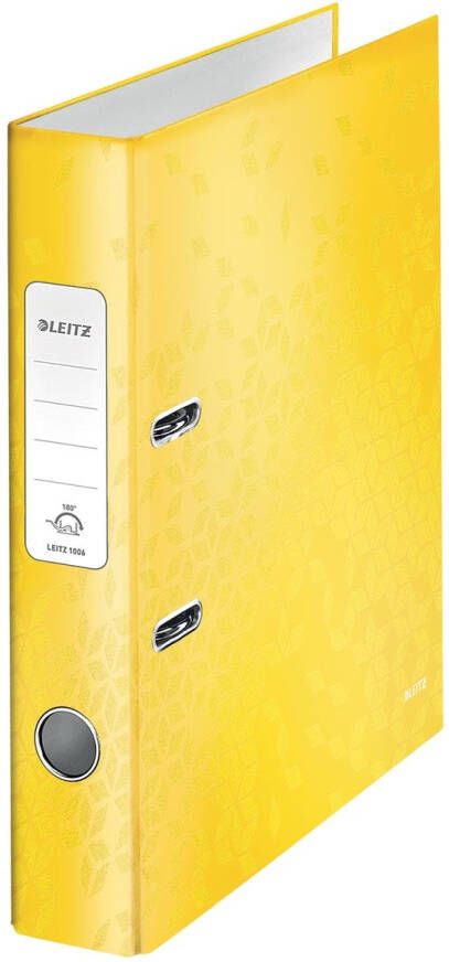 Leitz WOW ordner geel rug van 5 2 cm