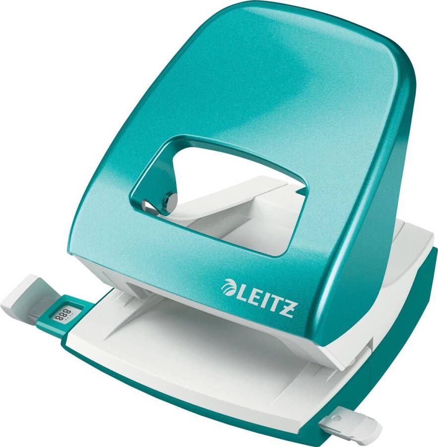 Leitz WOW perforator 30 blad ijsblauw op blister
