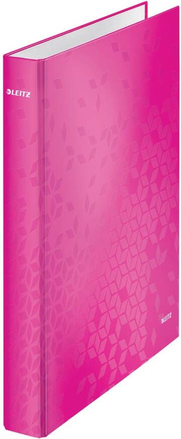 Leitz Ringband WOW A4 maxi 2-rings D-mechaniek 25mm roze